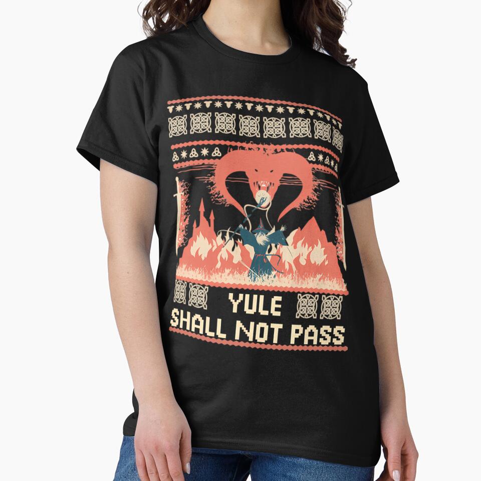 Yule Shall Not Pass Ugly Christmas Sweater by PeaceTypo