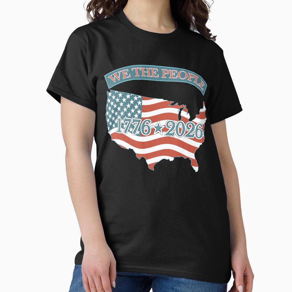 America 250 Map USA Flag We The People Patriotic Historic Birthday by theartofvikki