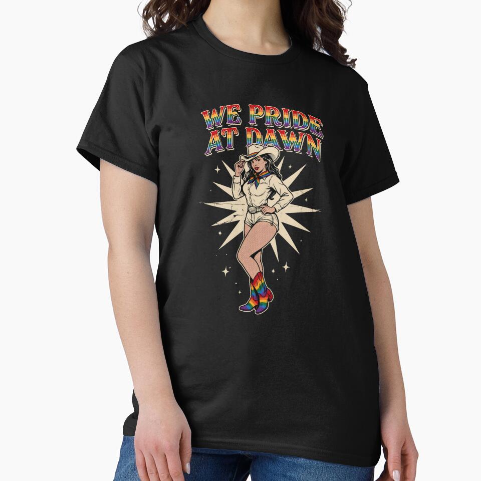 We Pride At Dawn Equality Inspired Western Cowgirl Artwork by Redgiant87x