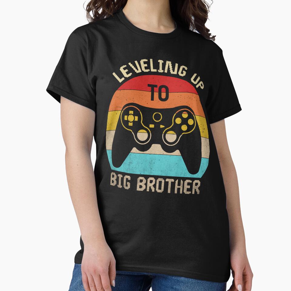 Leveling up to Big Brother, gamer vintage new brother Toddler by Dapper-Art