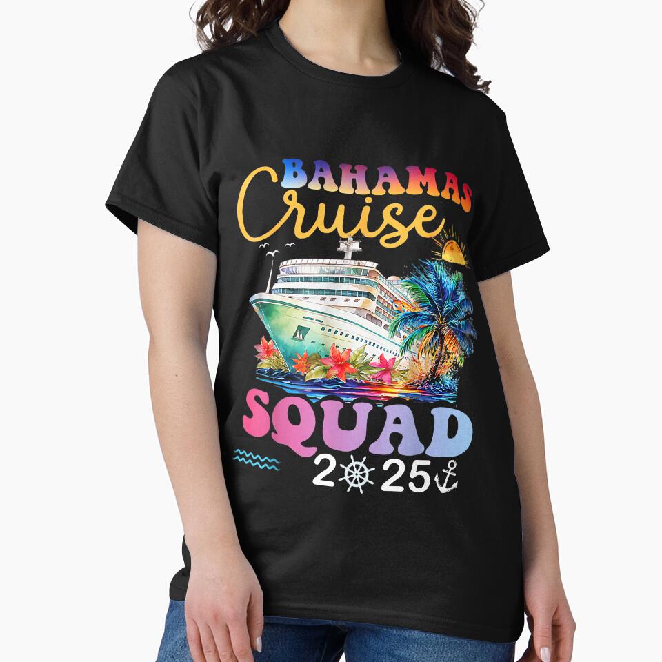 Bahamas Cruise Squad 2025 Shirt, Family Cruise Shirts, Family Matching Vacation Shirts, 2024 Cruise Squad, Cruise 2024 Shirts by Beck-wen