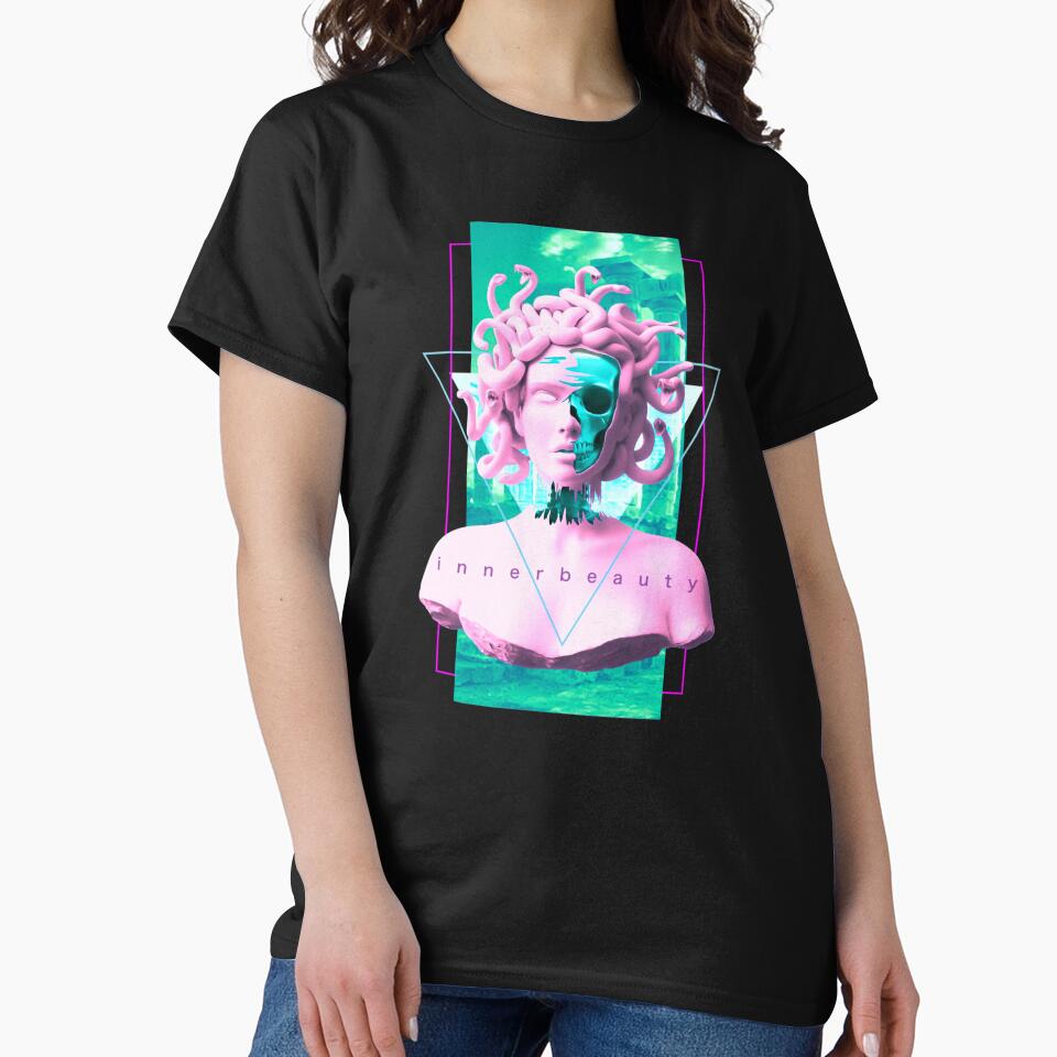 Vaporwave Aesthetic Medusa Statue Art Retro Japanese Otaku by Hitagivapor