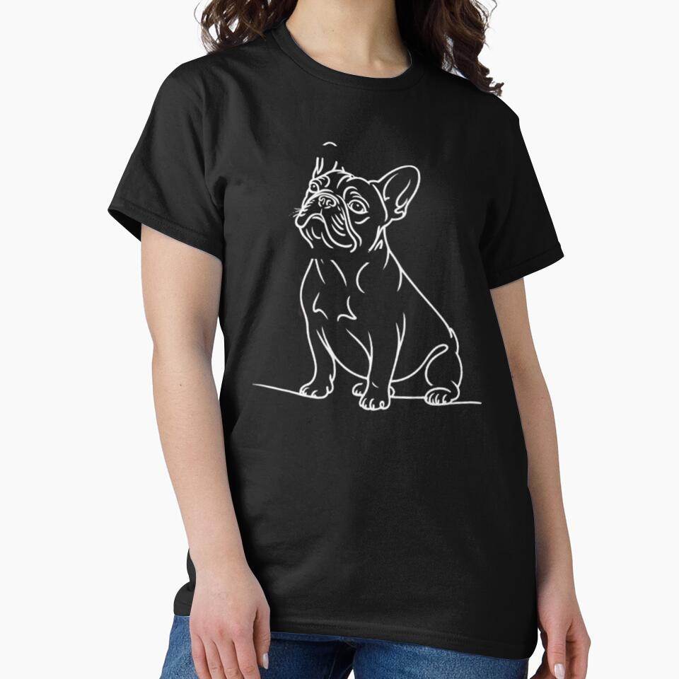 French Bulldog Illustration Line Art Bulldog Lovers by Petsthetic