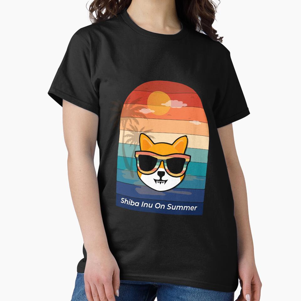 shiba inu crypto currency on summer background by ZieProject