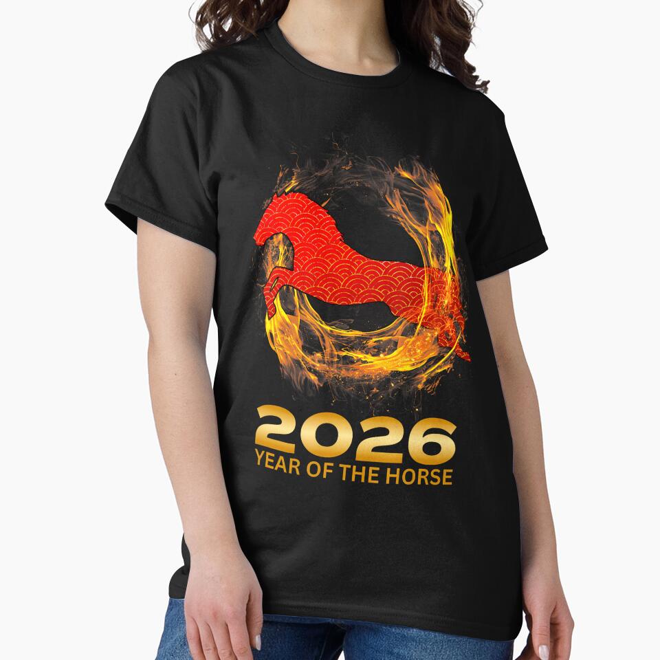 2026 Year Of The Horse Lunar New Year Fire Horse Chinese by SarahLeanne1