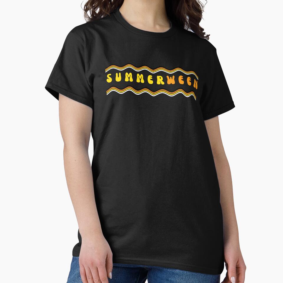 Groovy Summerween Retro 70s Wavy Halloween Graphic by SunandShade