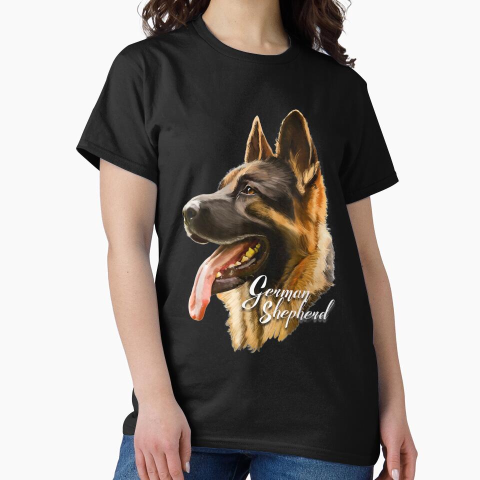 German Shepherd Sharp Dog Dogs Gifts by SotiritKyprai