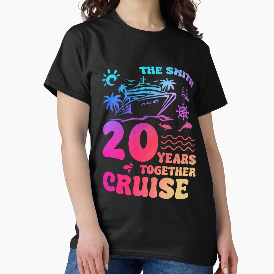 The Smith 20 Years Together Cruise Shirt, 20th Anniversary Cruise Shirt, Cruise Couples Gift, Cruise Anniversary Gift, Cruise Shirts by luuluu25