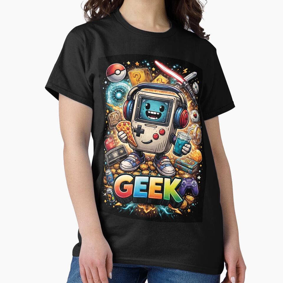 Geek Mode – Retro Nerd Culture Typography Design for Gamers & Tech Lovers by MerlinWear
