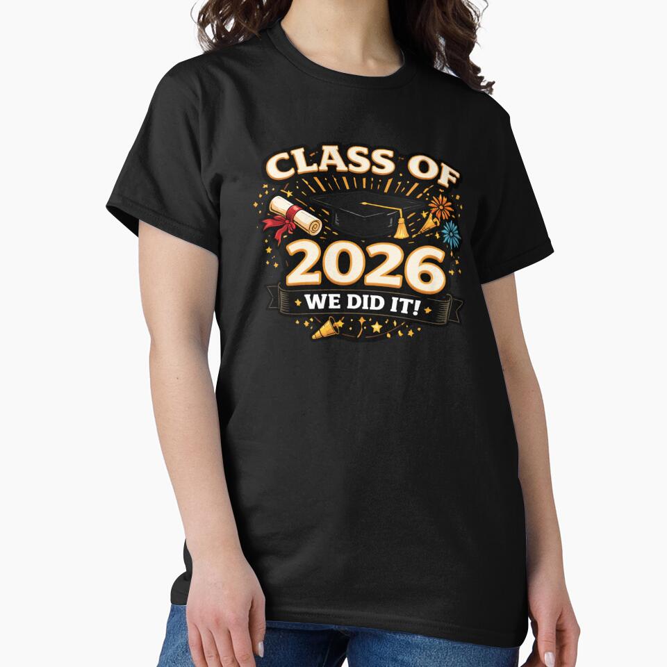 Class of 2026 Graduation Cap Fireworks Senior Grad Gift Shirt Sticker #2 by jglobal360