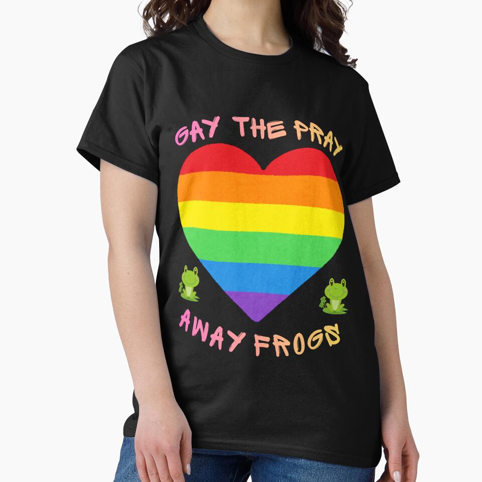 Gay The Pray Away Frogs Vintage Pride by BeardWave