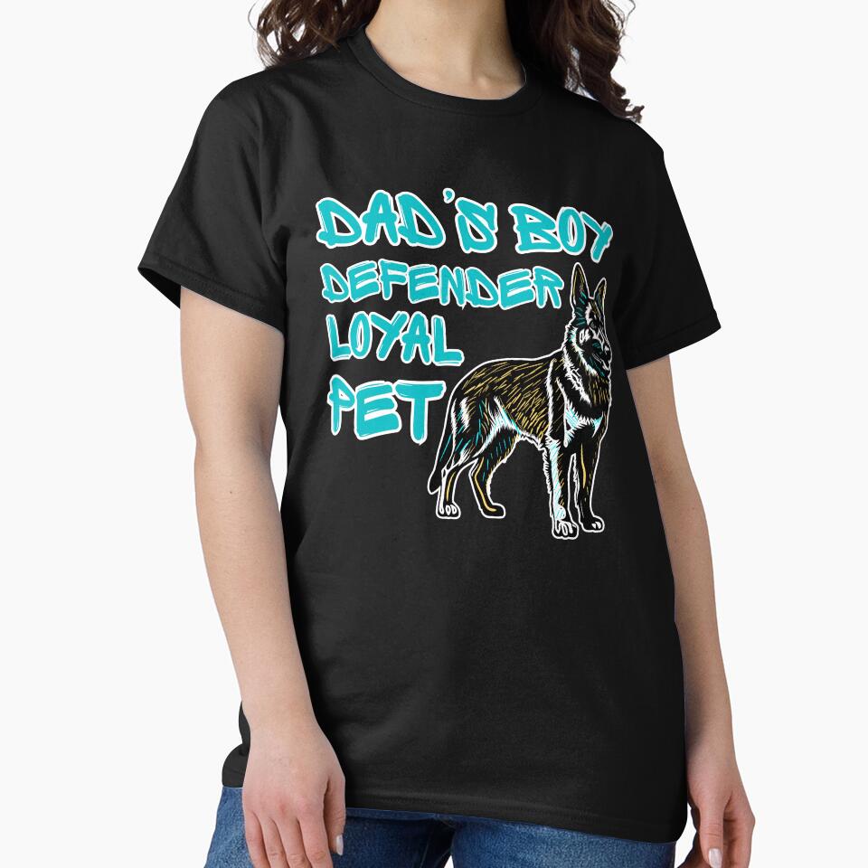 Dad’s Boy – Loyal Pet German Shepherd Dog Lover Gift by BritishDelights