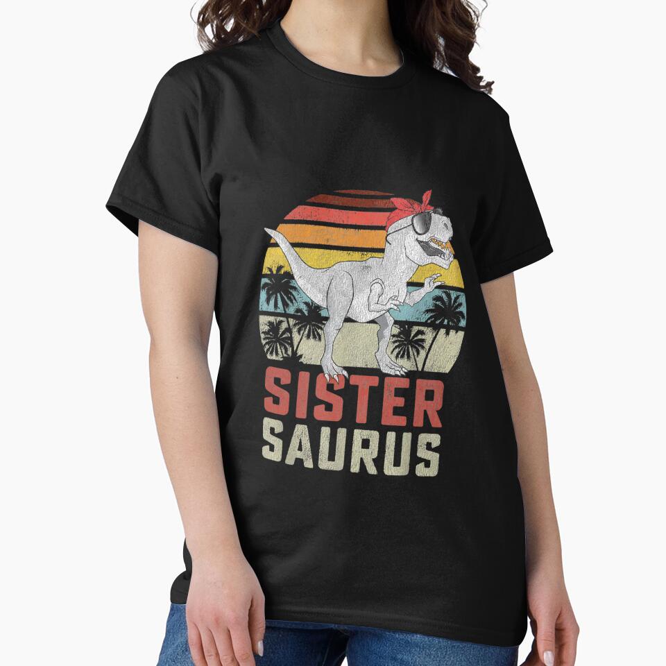Sister Saurus Dinosaur Sibling Family by salmzouriart