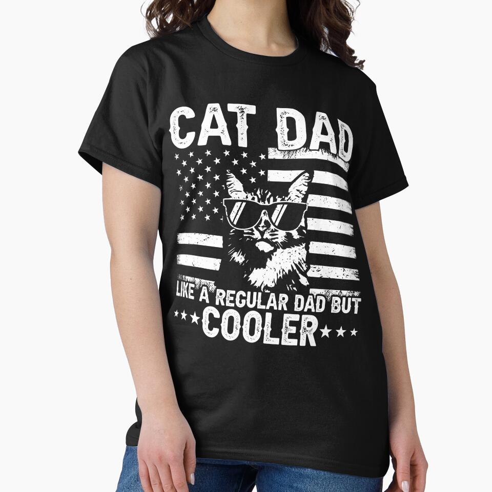 Cat Dad Like A Regular Dad But Cooler American Father Cat Lover by 76Valeria