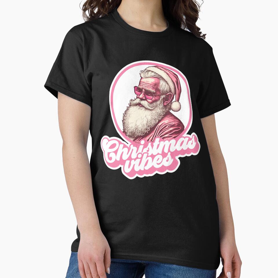 Retro Vintage Pink Santa Claus by RogueDroid