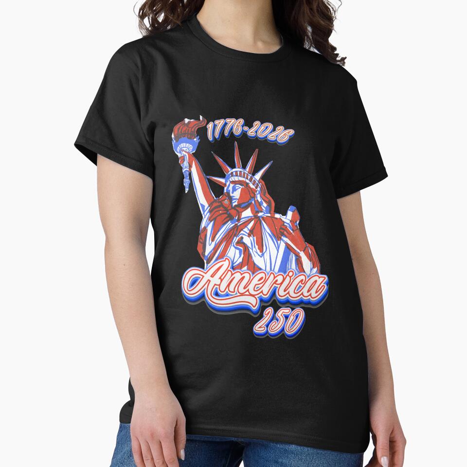 America 250th Anniversary Statue of Liberty 1776–2026 Patriotic American Design by ECinkdesigns