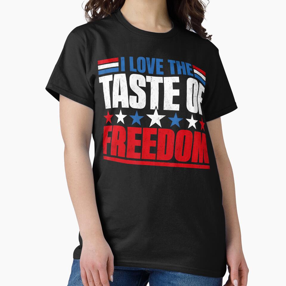 I Love The Taste Of Freedom Couple Matching Patriotic Fourth by ripgoatclothing