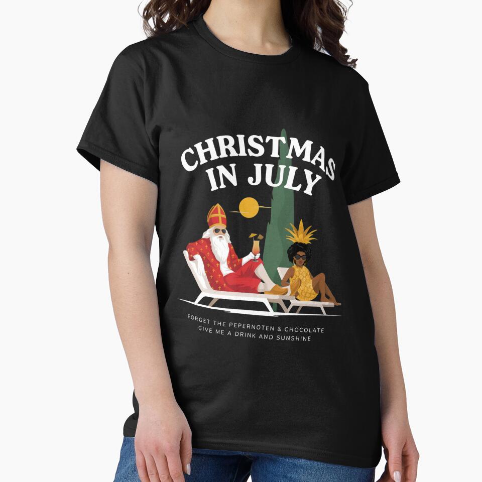Christmas In July – Sinterklaas Funny Dutch Belgian Holiday Shirt Pepernoten Forget Gift V2 by DarylWelsh2024