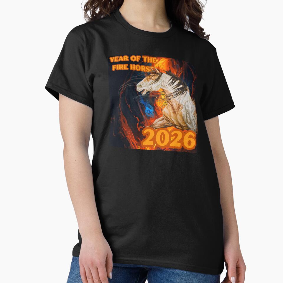 Year of the Fire Horse 2026 Premium Art on Apparel, Stickers, Prints, Home Goods, and MORE by Jo-EllenArt