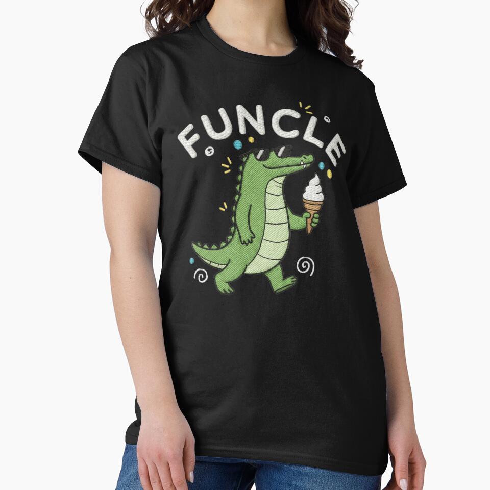 Funny Uncle, Funcle Alligator, Cute Animal, Gift for Him, by Sprinkle12345
