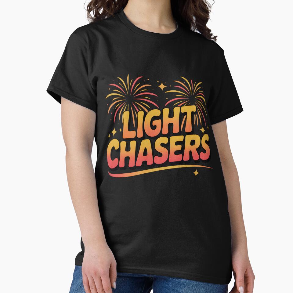 Light Chasers – Bold Diwali Design with Fireworks Streaks by Jollys-ArtShop
