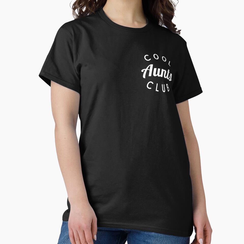 Cool Aunts Club Shirt, Funny Aunt Shirt by Sleepy Cat Design