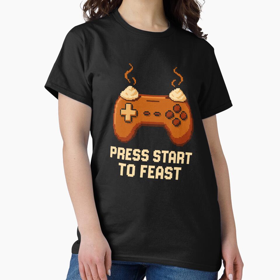 Press Start to Feast by artistastshirt