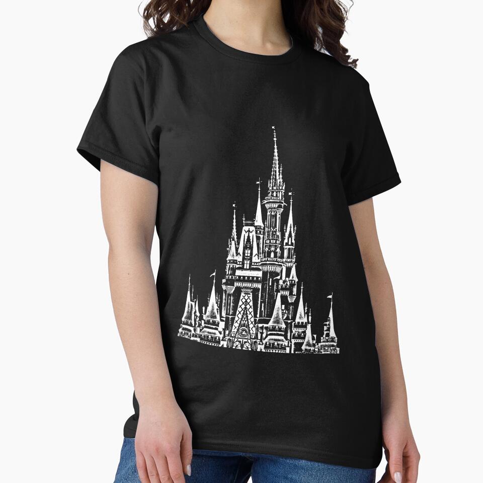 Black and White Magic Castle Stamp by FandomTrading