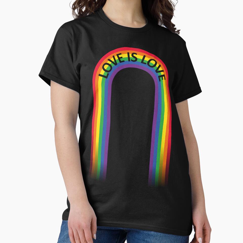Love Is Love Rainbow: LGBTQ Pride Equality Design | Gay Pride Gift by LCWaterworth