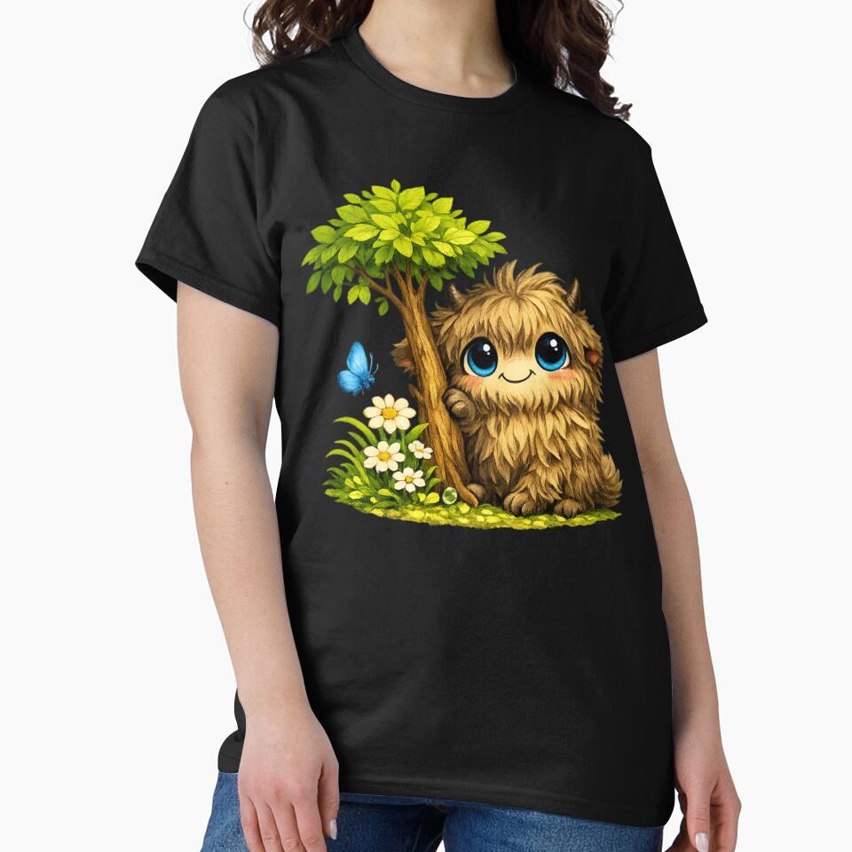 Cute shaggy cattle on a flower meadow by MyPersonalShirt