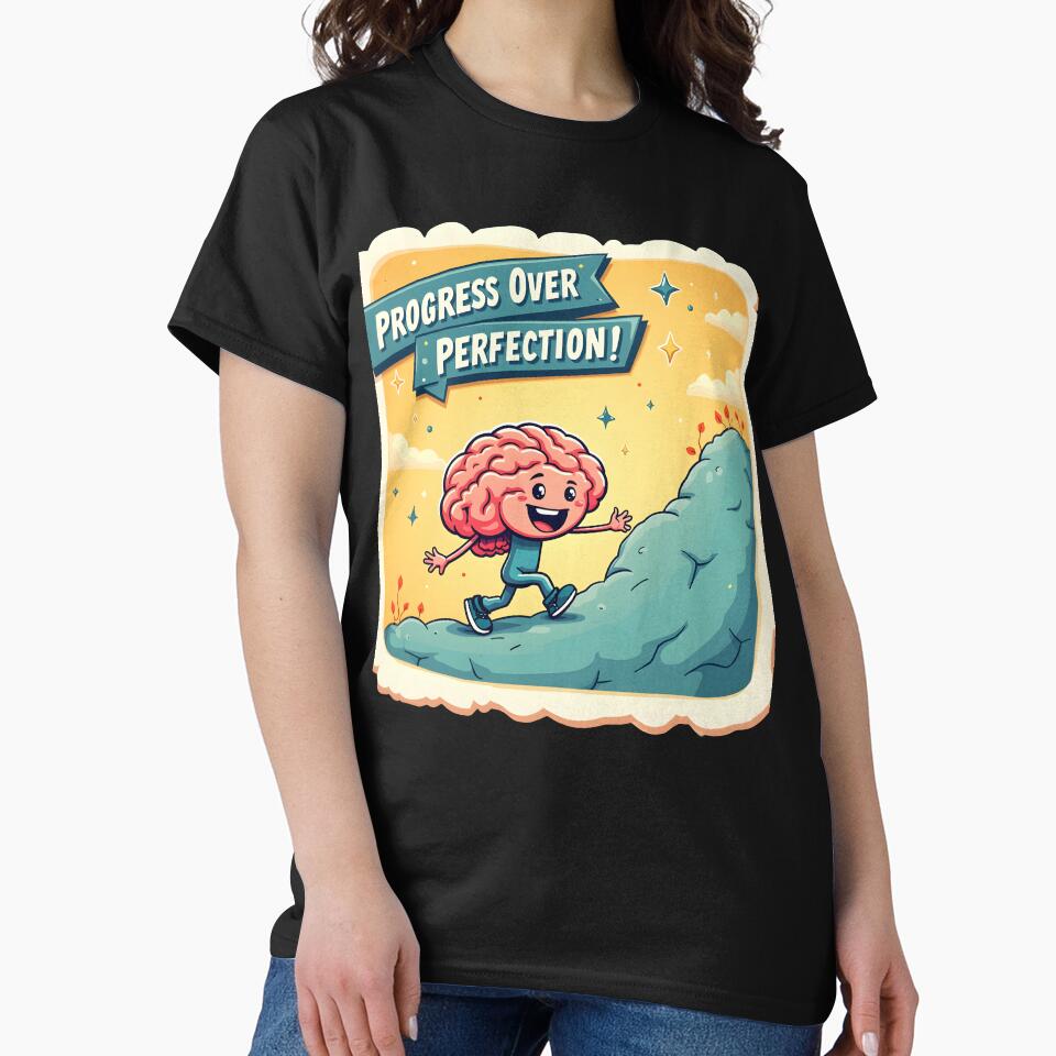 Retro Cute Brain Workout Design – Mental Reps Matter by Power Within Prints