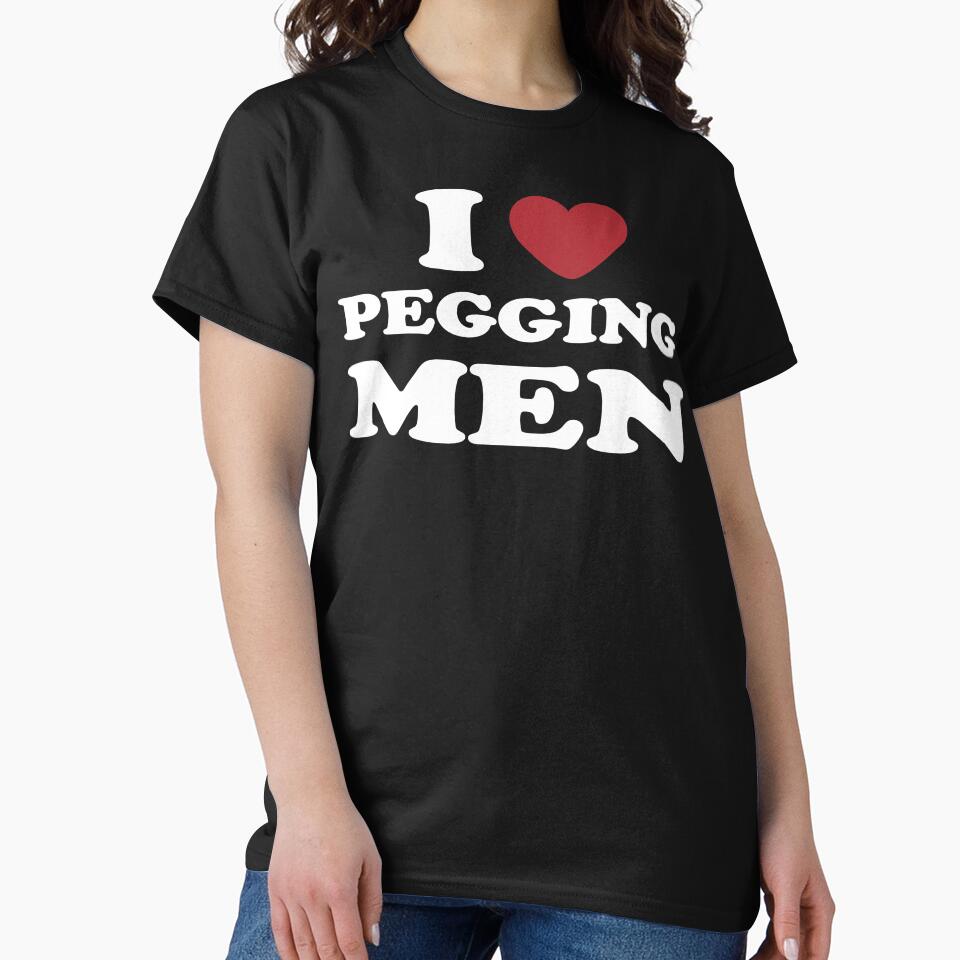 I LOVE PEGGING MEN. WHITE DESIGN by Rejiboustarts