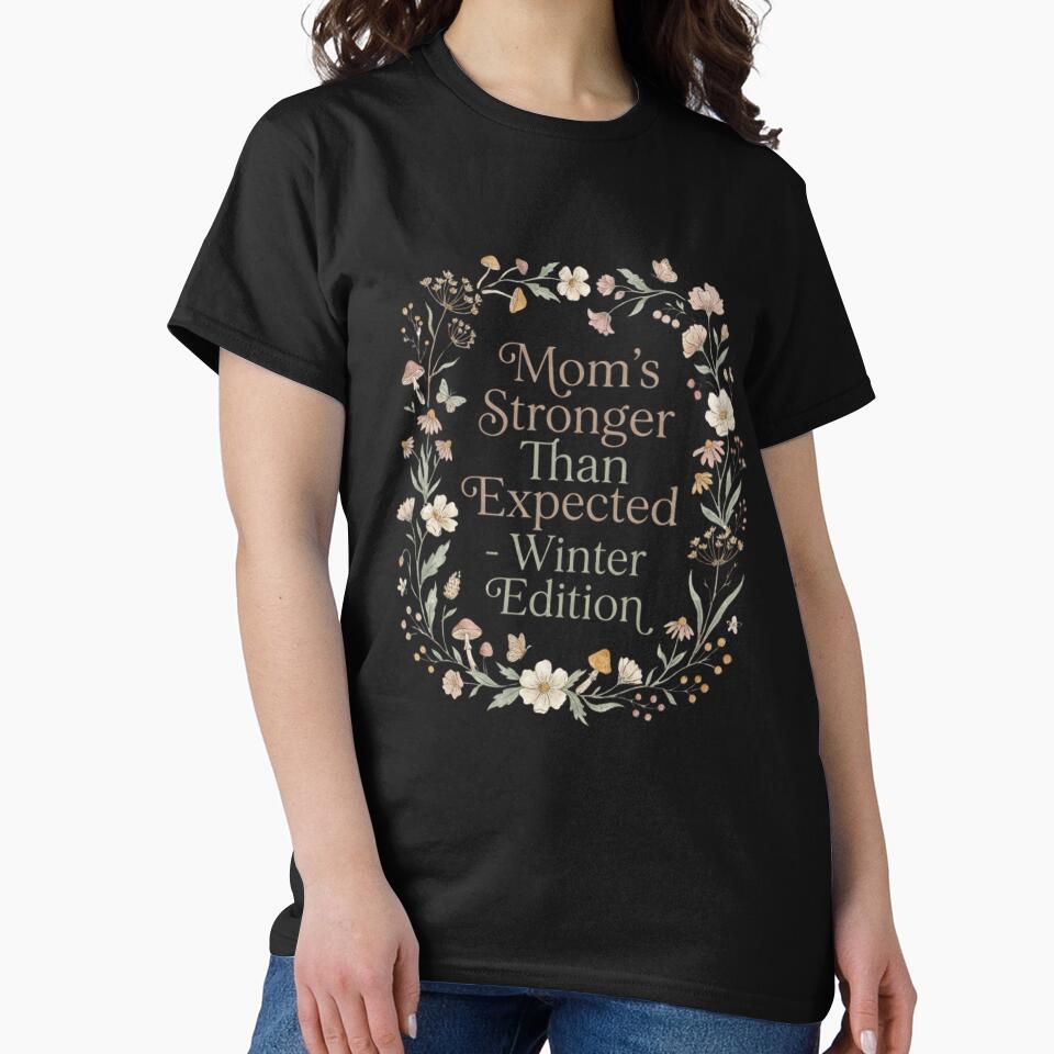 Mom's Stronger Than Expected Winter Edition Cottagecore Floral Wreath by anass002
