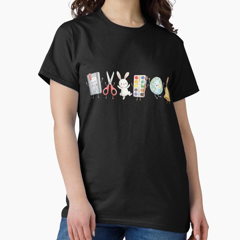 Back to School Teacher Student Cute Supplies First Day T-Shirt | Funny School Graphic Gift by Trendably