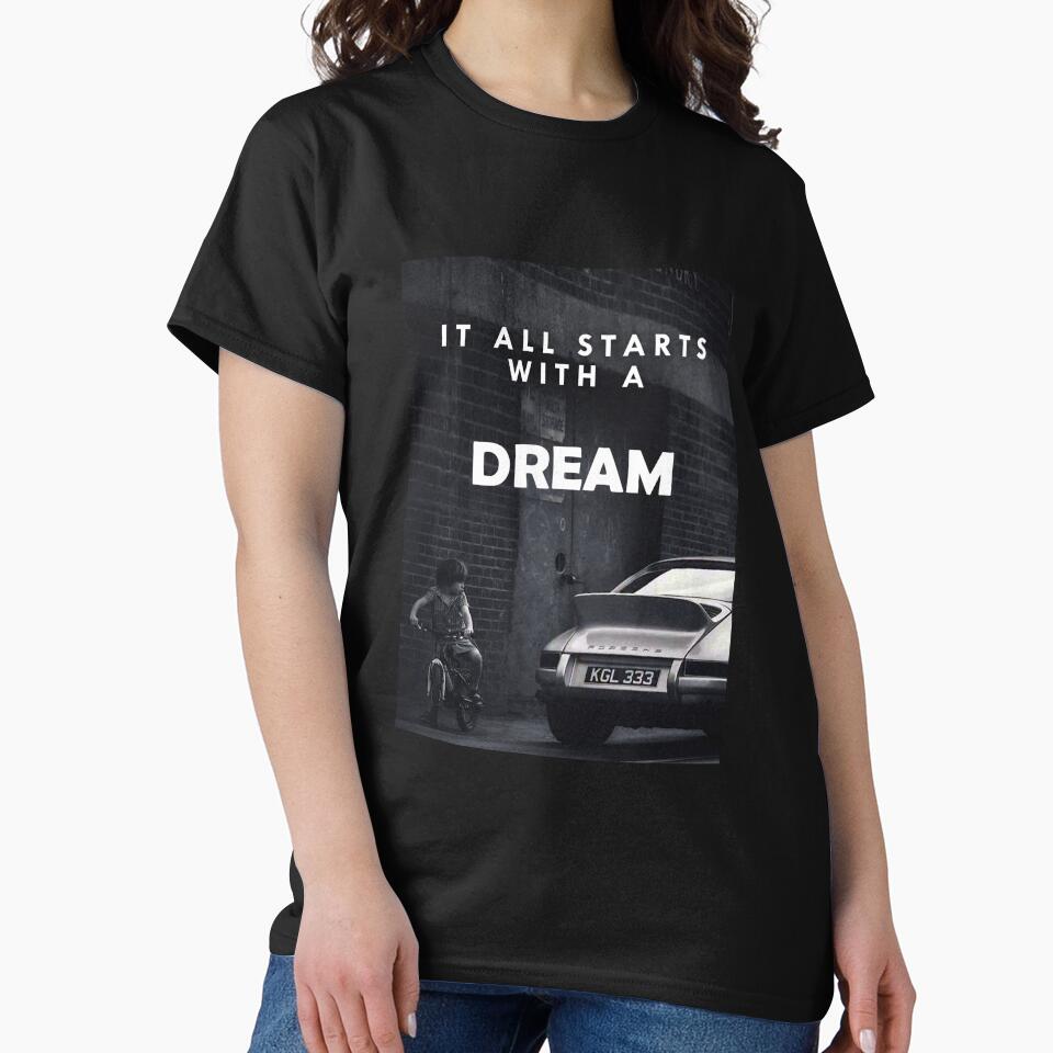 It All Starts With A Dream Motivational Quote by SuccessHunters