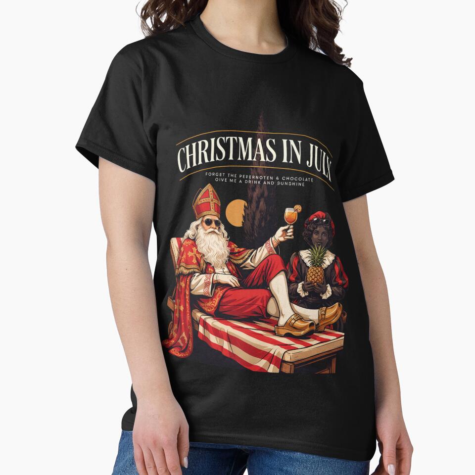 Christmas In July – Sinterklaas Funny Dutch Belgian Holiday Shirt Pepernoten Forget Gift V3 by DarylWelsh2024