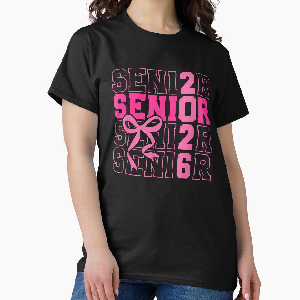 Senior 2026 Class of 2026 Coquette Pink Bow Graduation by Boutkimaewab