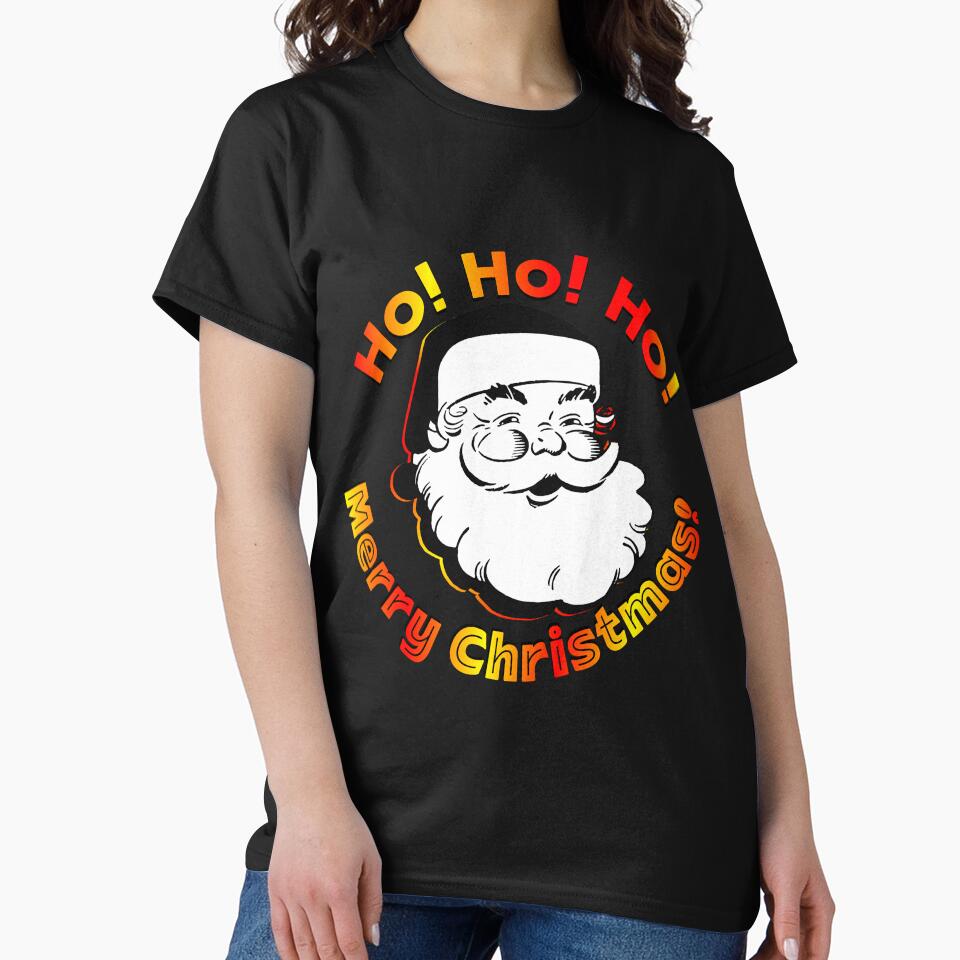 Classic santa claus, christmas laugh by hcarts