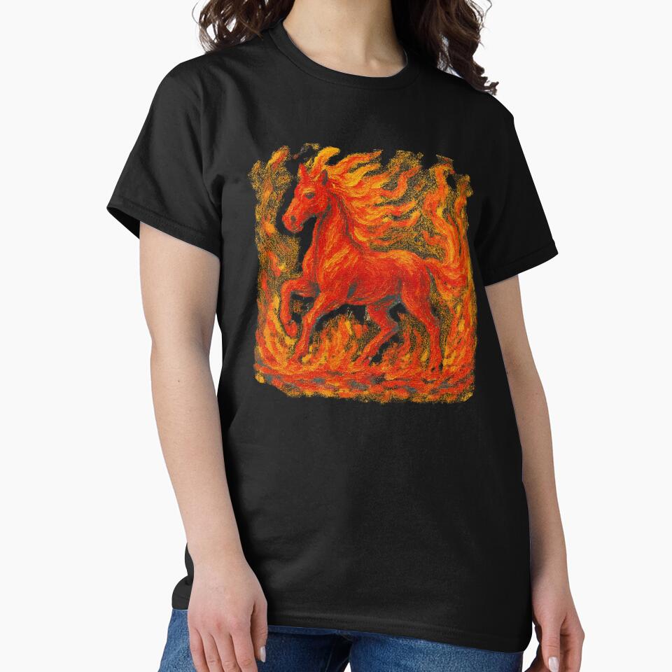 Fire Horse. The Year of the Fire Horse.Finger Paint. by Mosogoloso