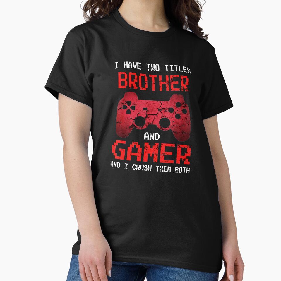 Brother Gamer Funny Gaming Quote Vintage Controller by FGTV2021