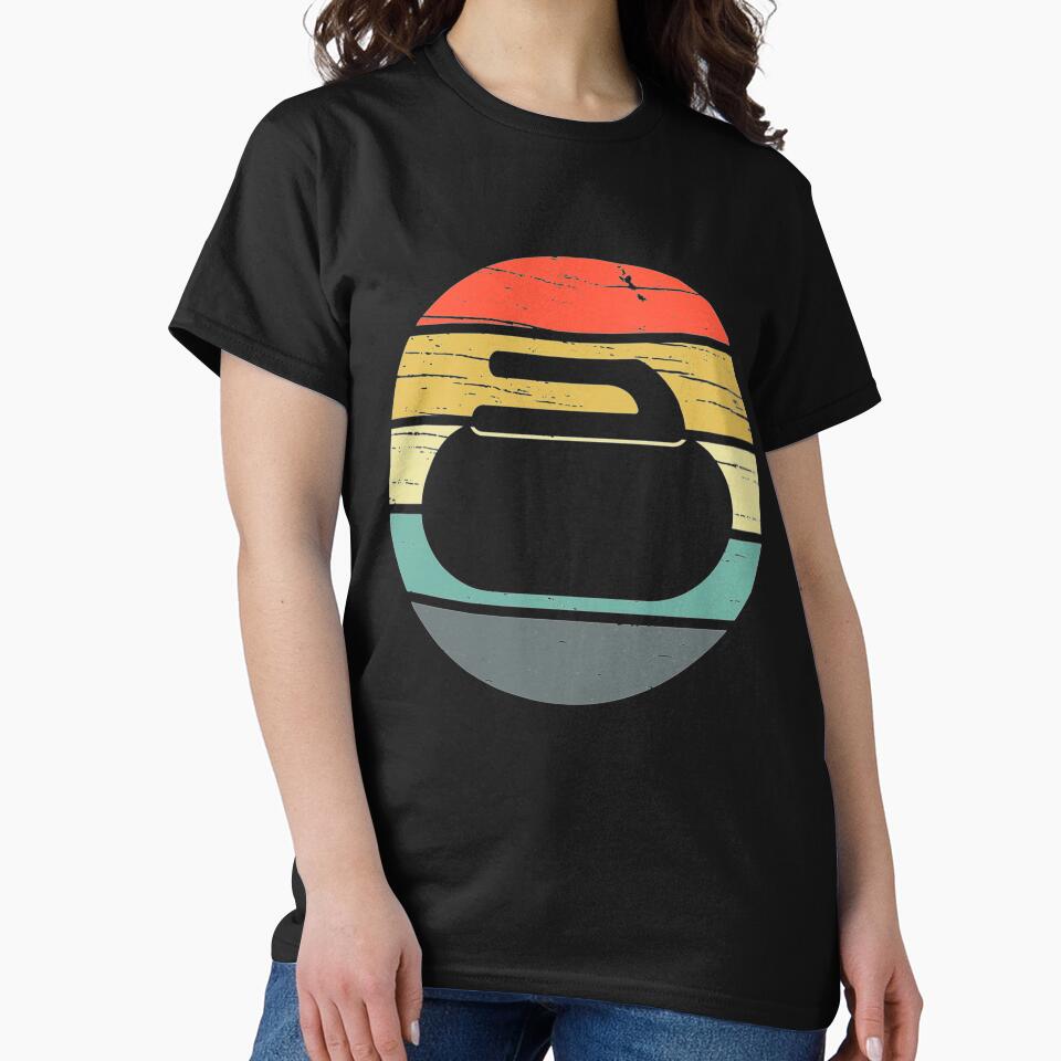 Curling Vintage Retro by InkAndBeats