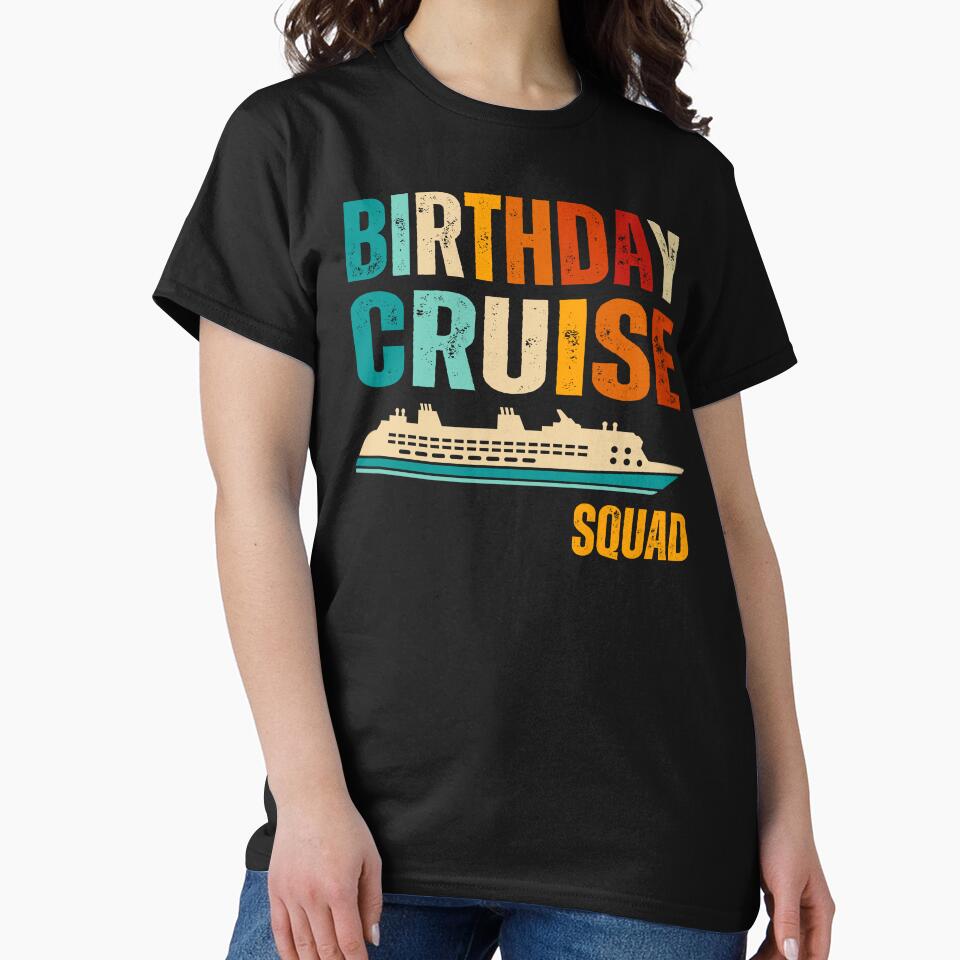 Birthday cruise squad 2024 family,friends matching by erozzz
