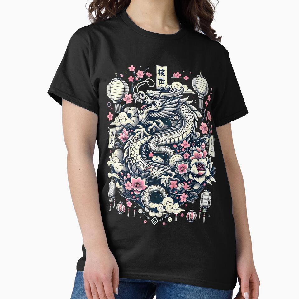 Sakura Serenity Dragon - Enchanted 2024 Lunar Celebration by TriarArt