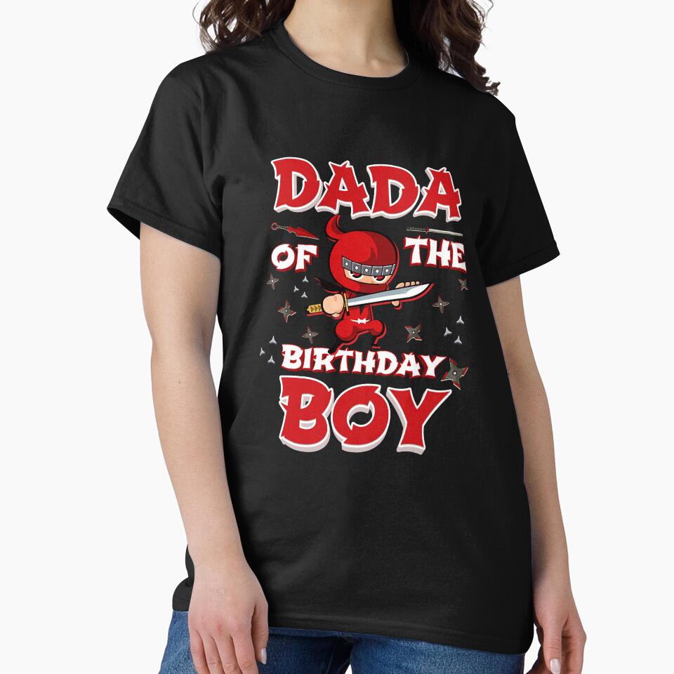 Dada Of The Birthday Boy Ninja Family Matching Birthday Gift by HoangLinhh