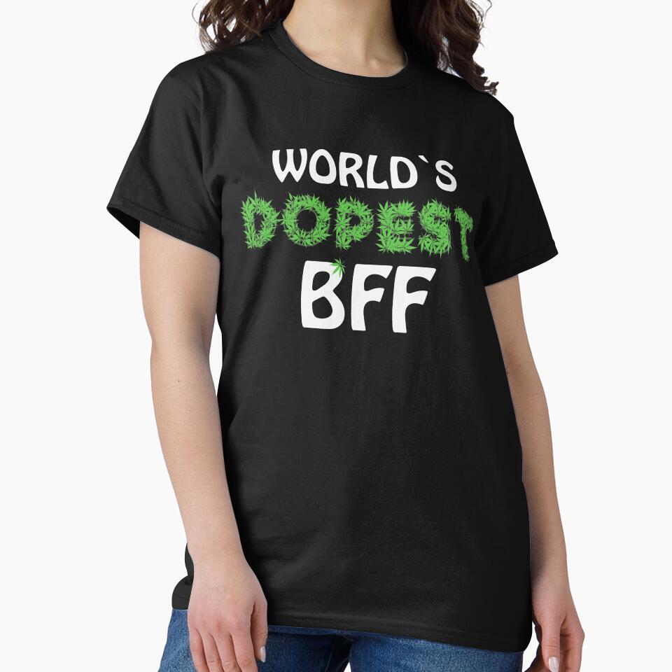 Worlds Dopest BFF Cannabis Marihuana Ganja Pot Stoner Best Friends Forever Gift by TheAplus