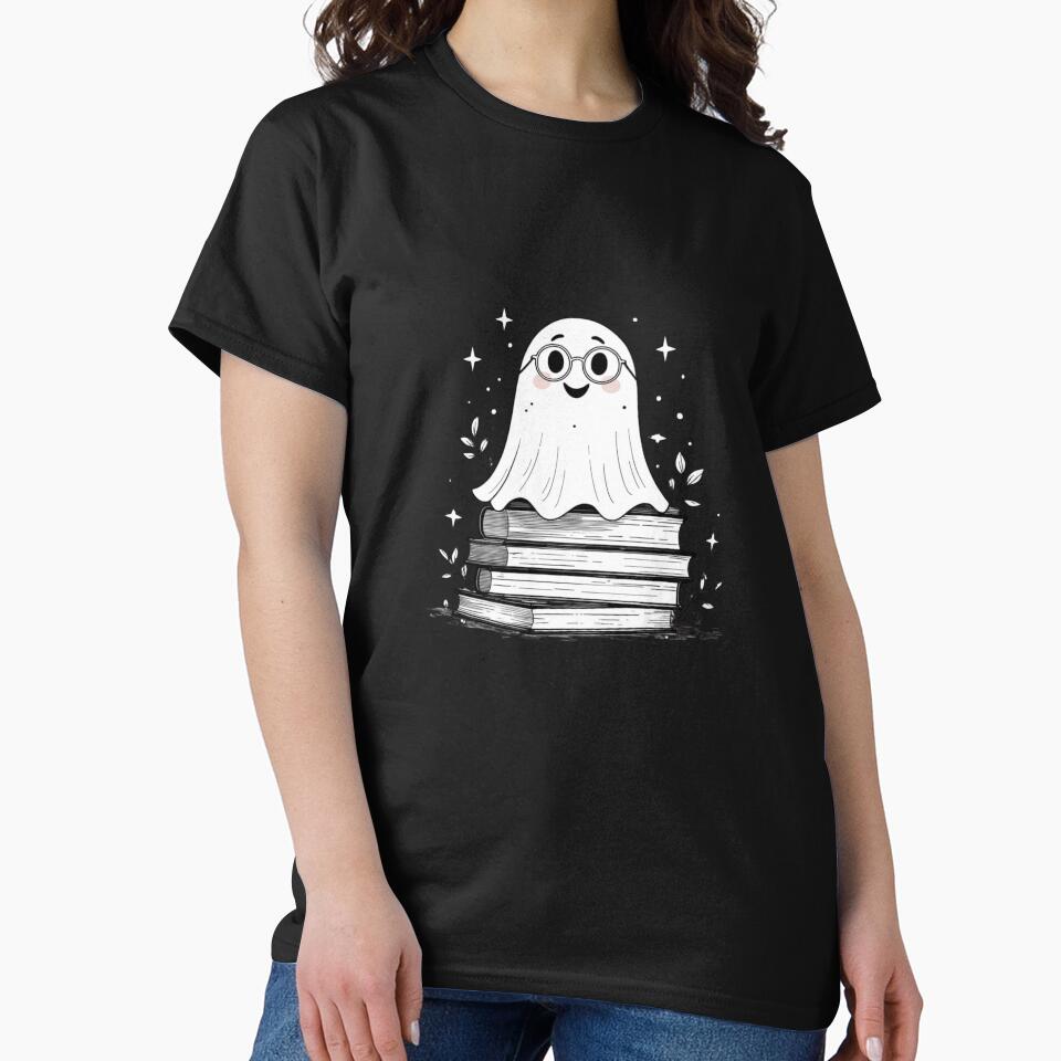 Ghost on Books With Leaves by fantasyy