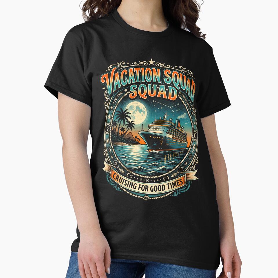 Vintage Vacation Squad Cruising For Good Times Shirt by TeNovaStudio ⭐⭐⭐⭐⭐