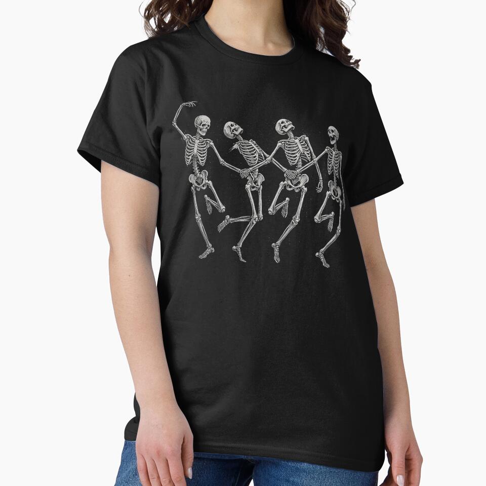 Vintage Danse Macabre Halloween Skeletons Shirt by TeNovaStudio ⭐⭐⭐⭐⭐