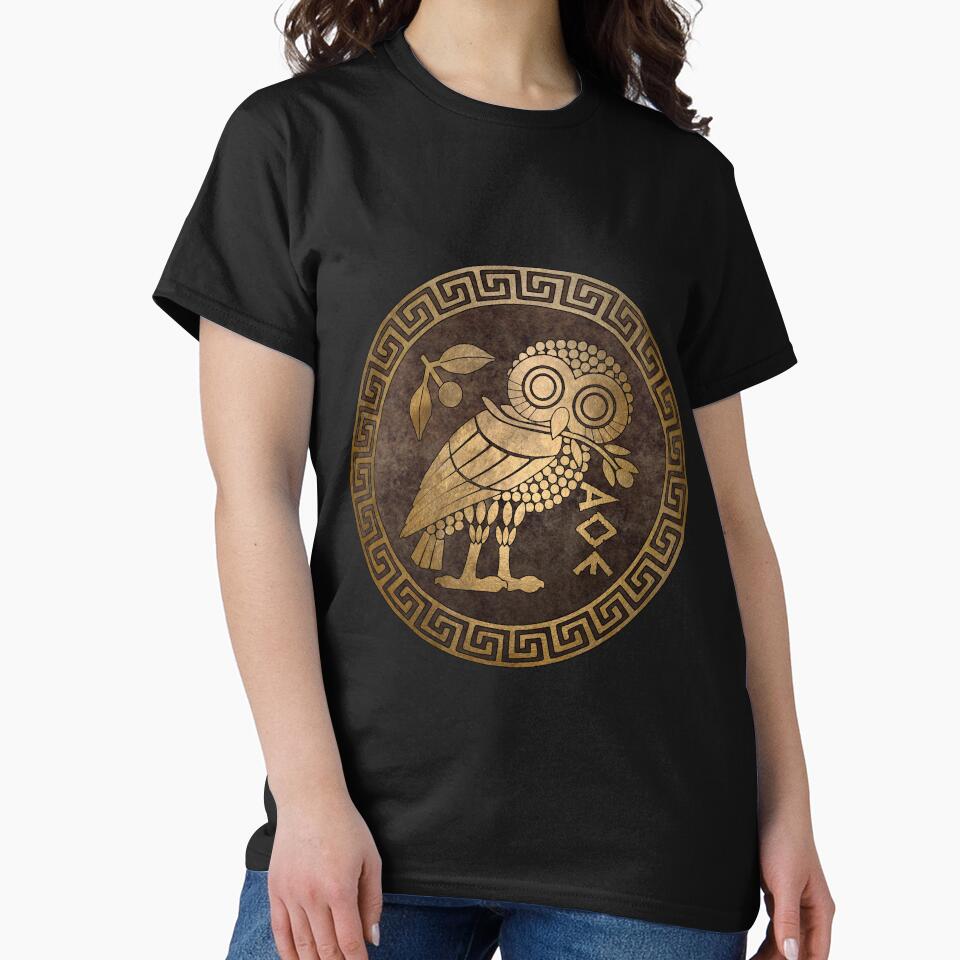 Athens Ancient Greece Athenian Owl Symbol of Goddess Athena by Agema Apparel
