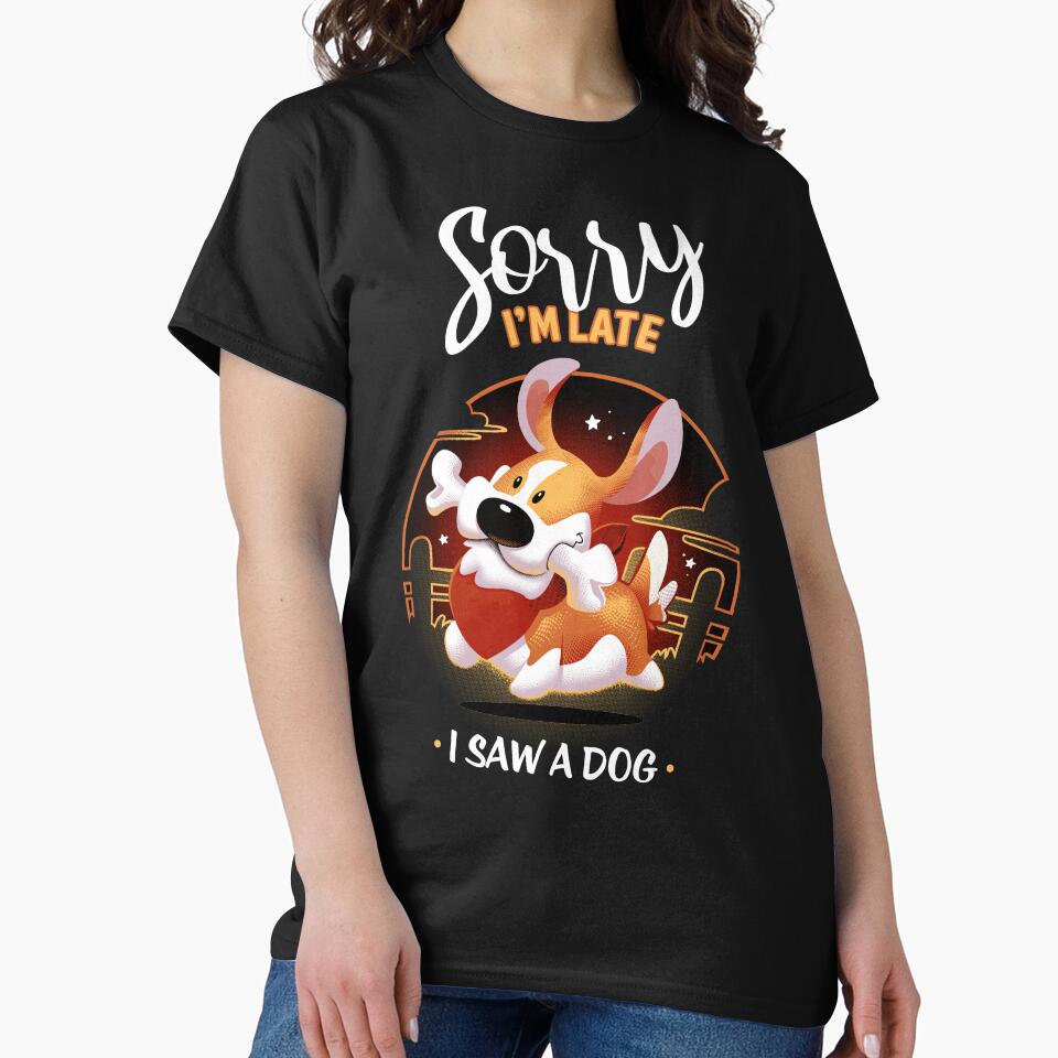 Sorry I'm late! I saw a dog - Cute Corgi Animal by Snouleaf